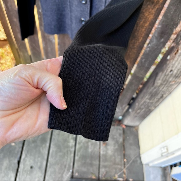 Alfani Merino Wool Ruffled Collar Button Cardigan Sweater Sz S - Picture 9 of 16